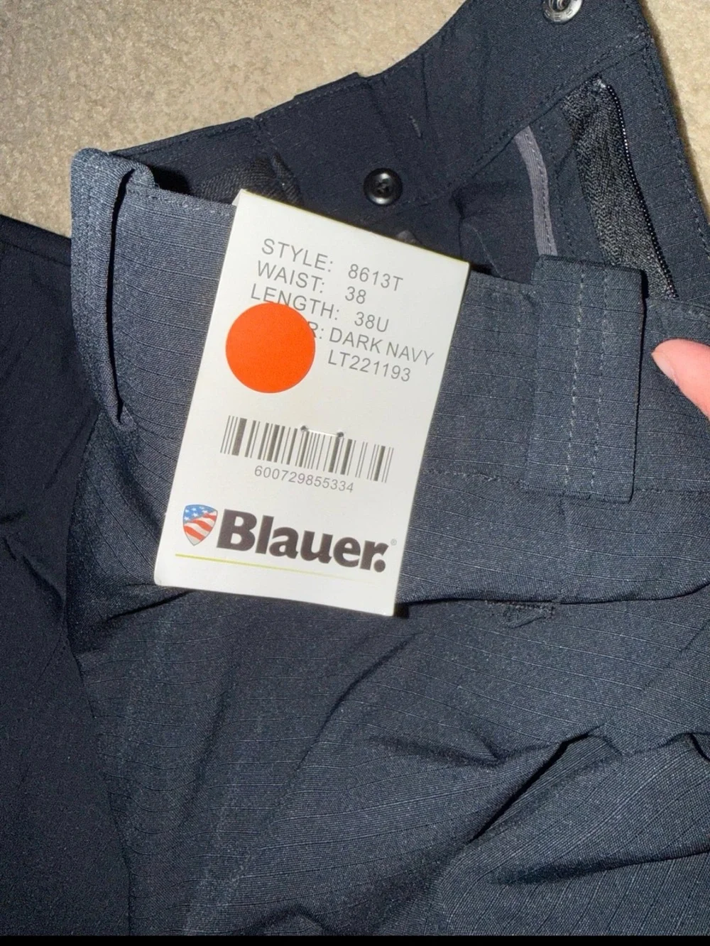 Men's dark navy pants